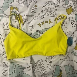 Decree Neon Yellow Bikini Top